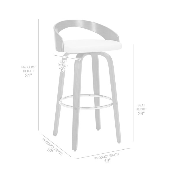 Corrigan Studio® Maxime Swivel Bar Stool & Reviews Wayfair